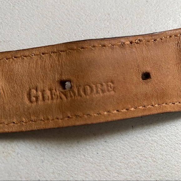 Glenmore Men's Brand Hand Braided Leather Belt 38” - Picture 2 of 8